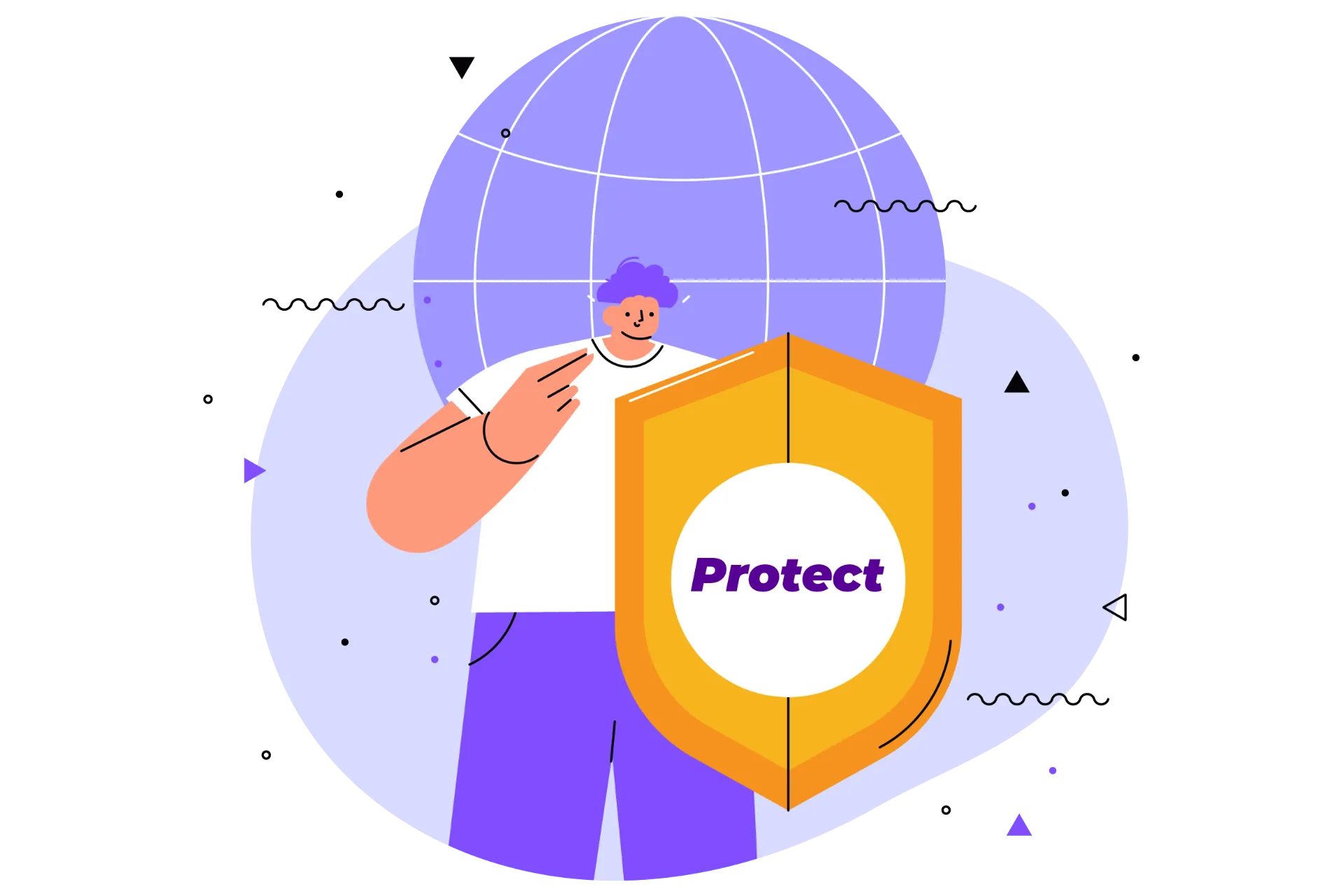 Protect illustration: always-on enforcement against evolving digital threats