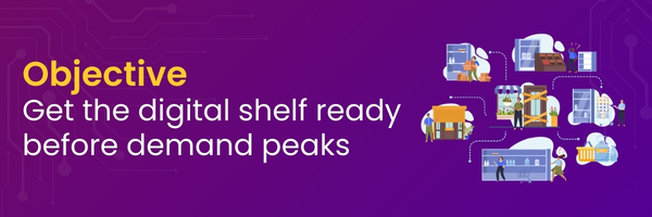 Objective-Get the digital shelf ready before demand peaks