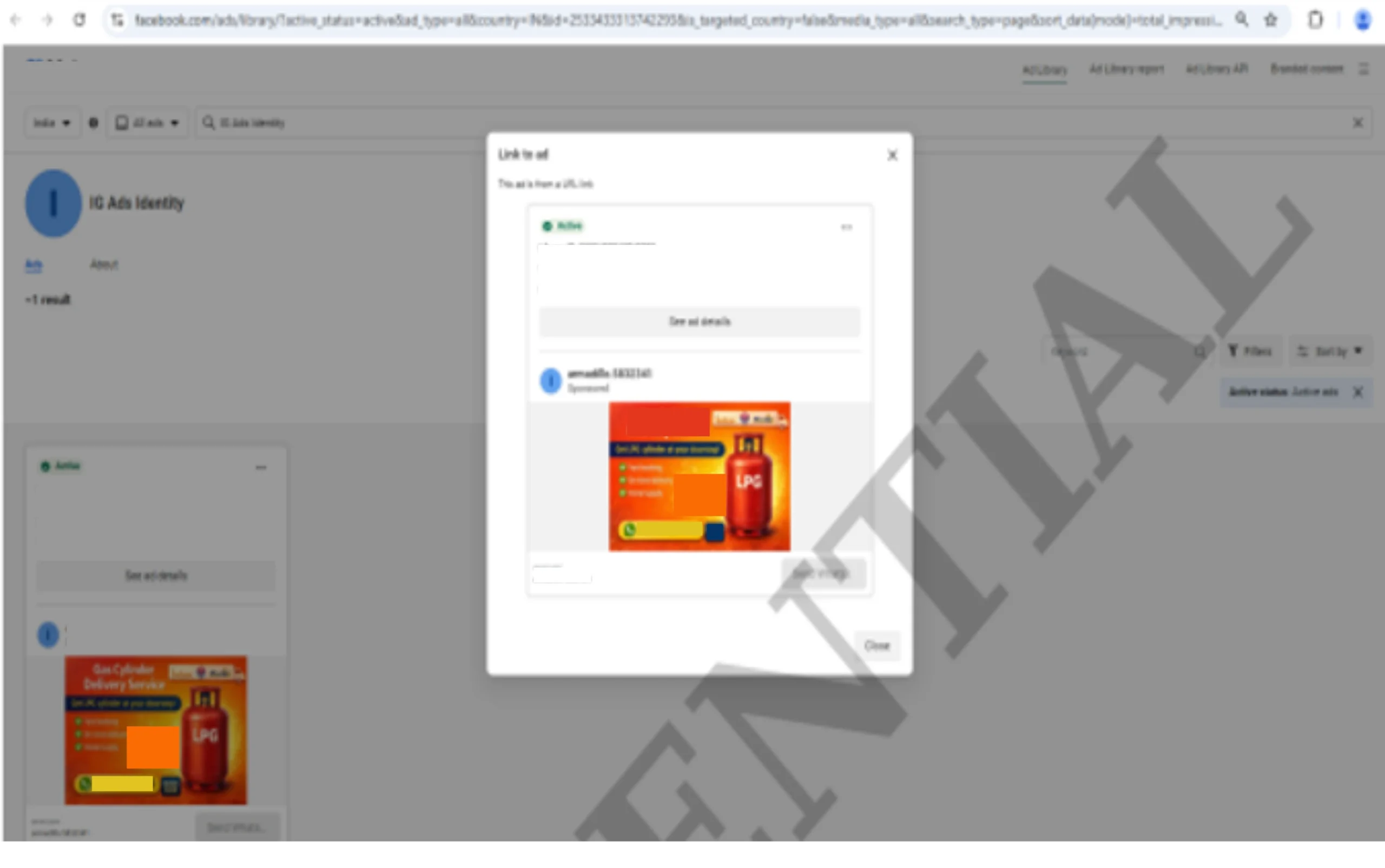 digital assets like fake websites, social media