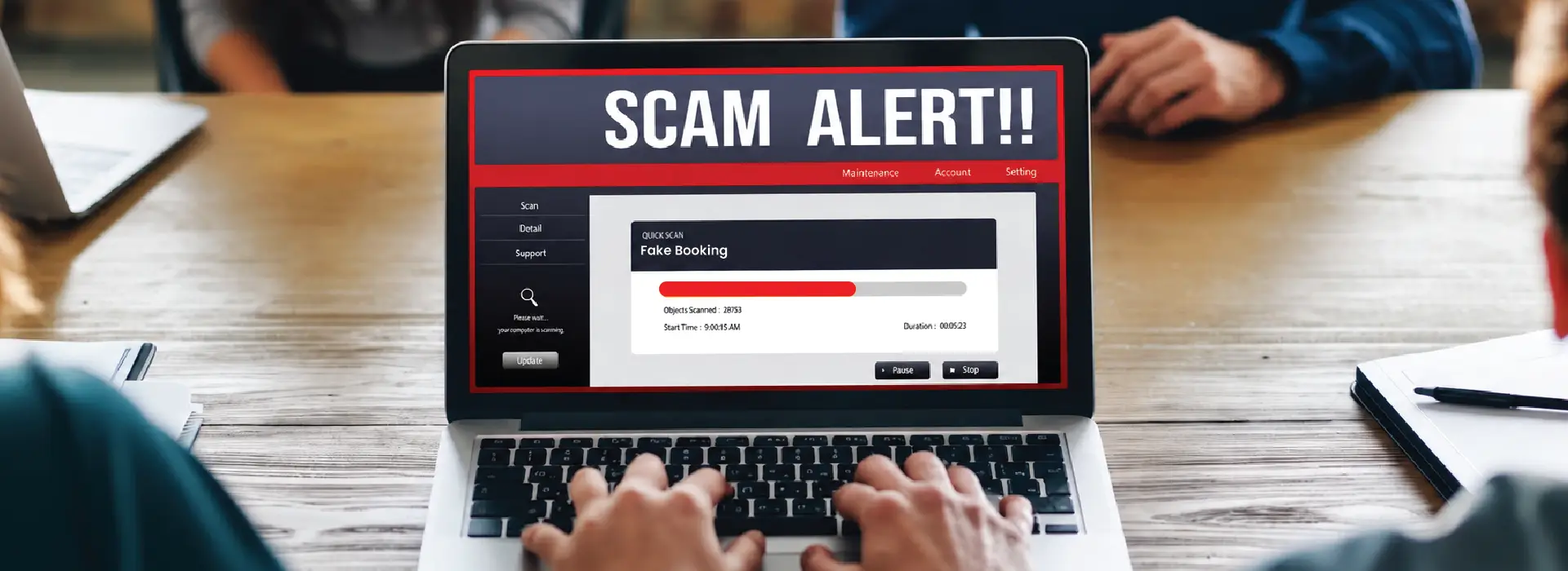 fake booking scams